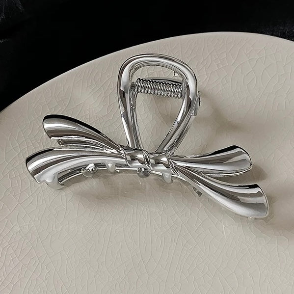 Executive Chic-Alloy simple style bow hairclip