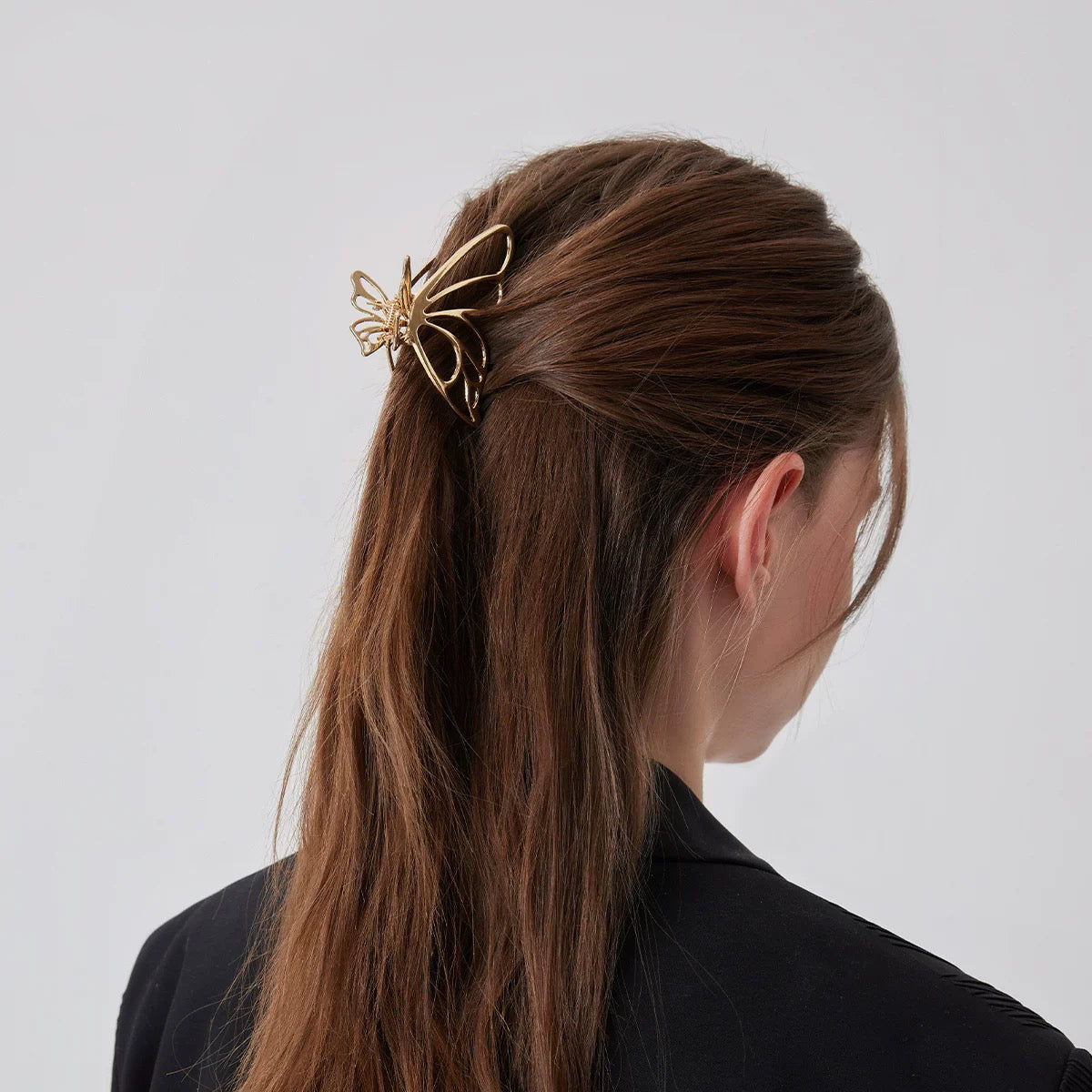 Executive Chic-Alloy butterfly hairclip