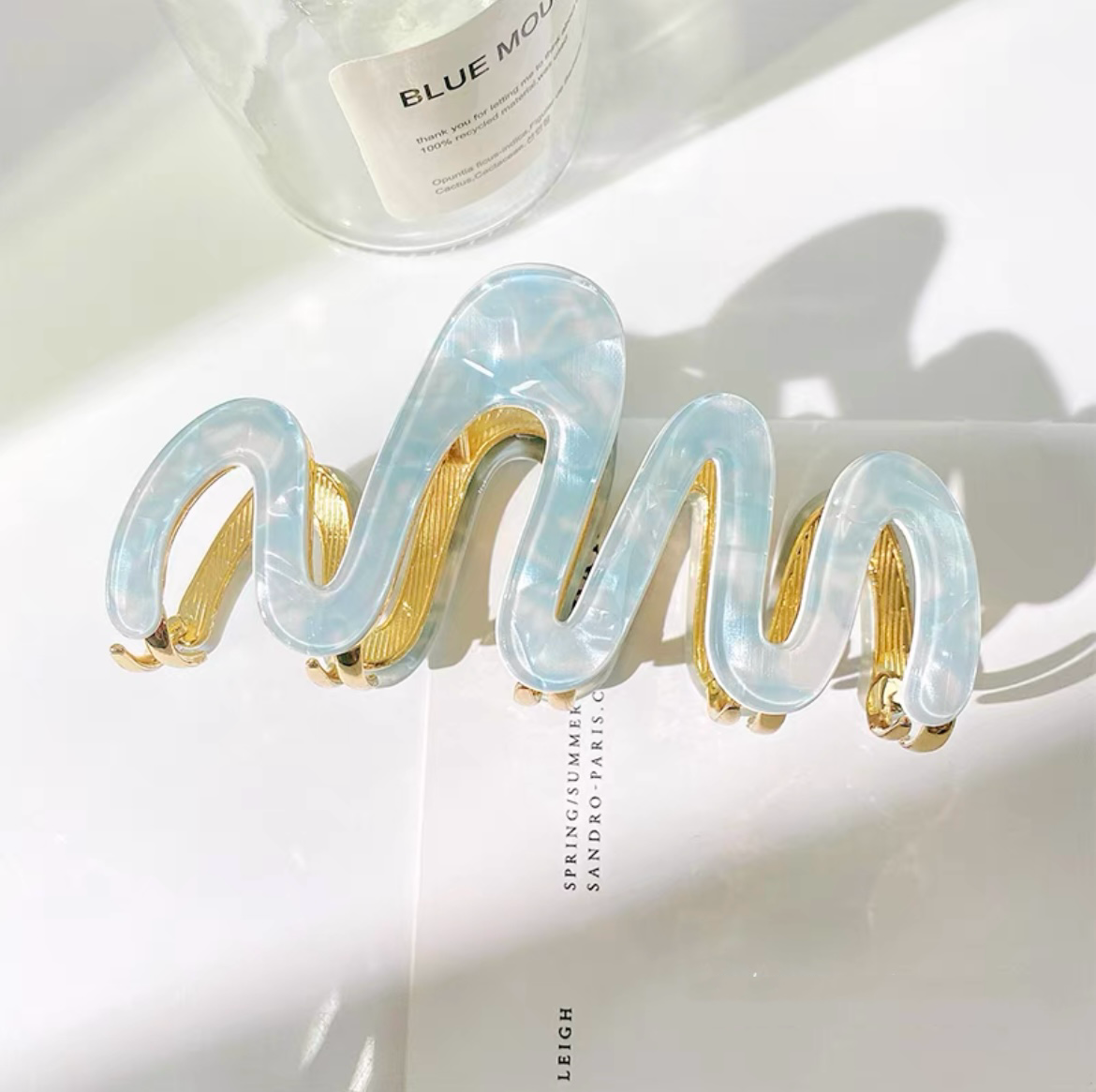 Clean girl Acetate Wave Hairclip