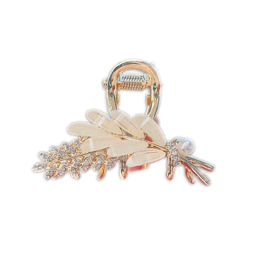 Office to Bar-Crystal Wheat Ears Small Hairclip