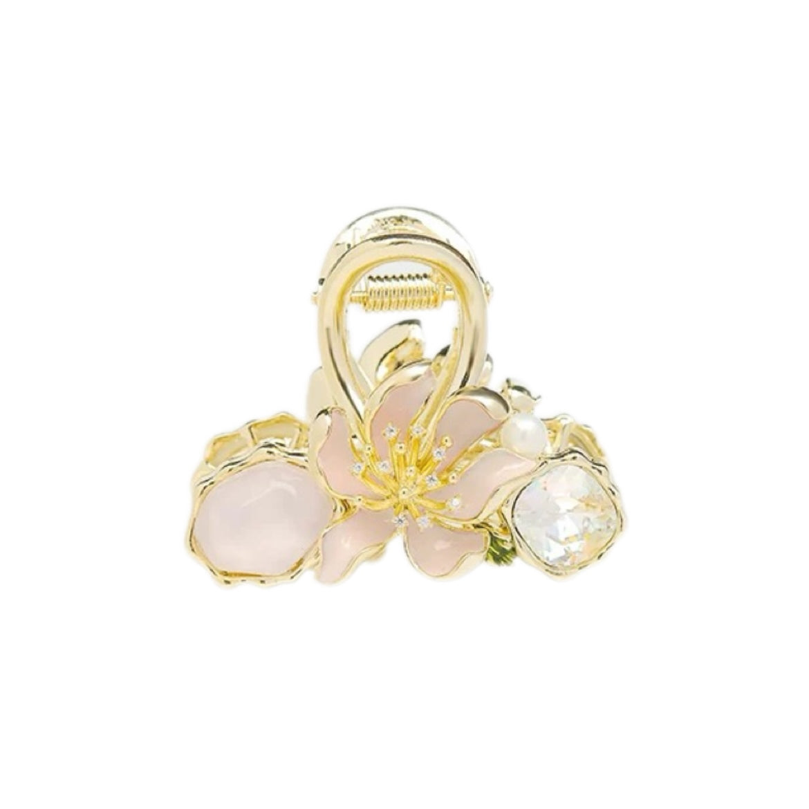 Office to Bar-Luxurious Magnolia Crystal Hairclip