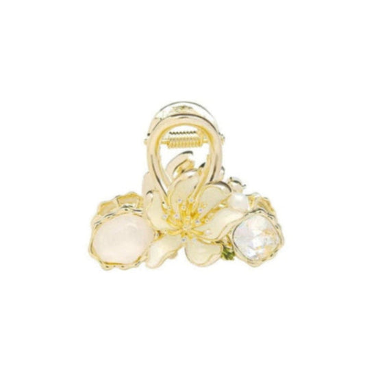 Office to Bar-Luxurious Magnolia Crystal Hairclip